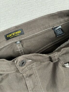 Flint and Tinder 365 Pant Made In America Mens 36 Slim Straight Jeans in Brown